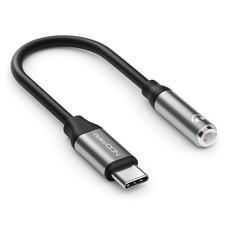 USB-C auf 3,5mm Buchse Audio Adapter Klinke Klinkenadapter DAC TRRS Handy Tablet