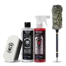Mr. Detroit - 4pc Wheel & Tire Care Kit w/ Drill Brush & Applicator - High Shine