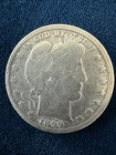 1899 Barber Half Dollar Philadelphia Mint US coin 50c 90% silver