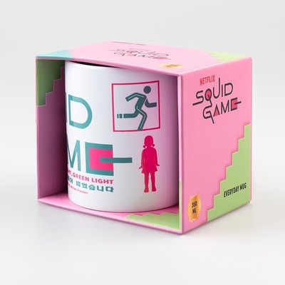 OFFIZIELLE SQUID GAMES KAFFEEBECHER TASSE NEU IN GESCHENKBOX ERIK