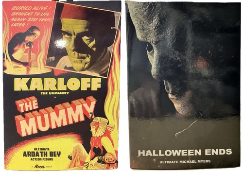 NECA Halloween Ends Ultimate Michael Myers Karloff The Mummy Action Figure Lot !
