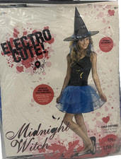 Morris Costumes 2 Piece Midnight Witch Costume, Blue/Black, Teen's Large, 10-12