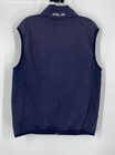 Ralph Lauren RLX Mens Blue Plaid Full-Zip Wicking Golf Vest Size Medium