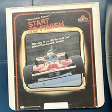 START TO FINISH 1981 Formula One Season MGM/UA CED Video Disc Rare