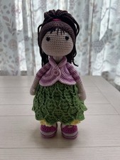 Handmade Crochet Amigurumi Doll Stuffed Toy Posable Arms  Legs 12  