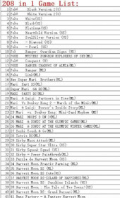 Nintendo DS Super Combo Pok&eacute;mon Mario 208 in 1 Multi Game