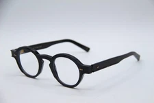 NEW TALLA EYEWEAR FLYNN 9043 BLACK GOLD ROUND AUTHENTIC FRAMES EYEGLASSES 42-25