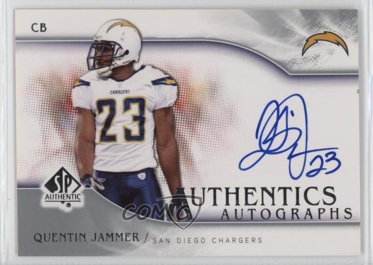 2009 SP Authentic Authentics Quentin Jammer #SP-QJ Auto k4s