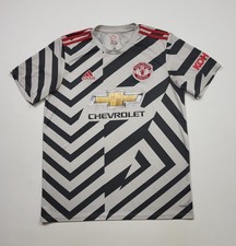 Manchester  shirt NIKE jersey chevrolet gray soccer   kit  size L