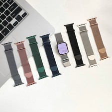 Strap For Apple Watch Ultra 2 Series 9 8 7 6 Loop iWatch Metal Band Mesh