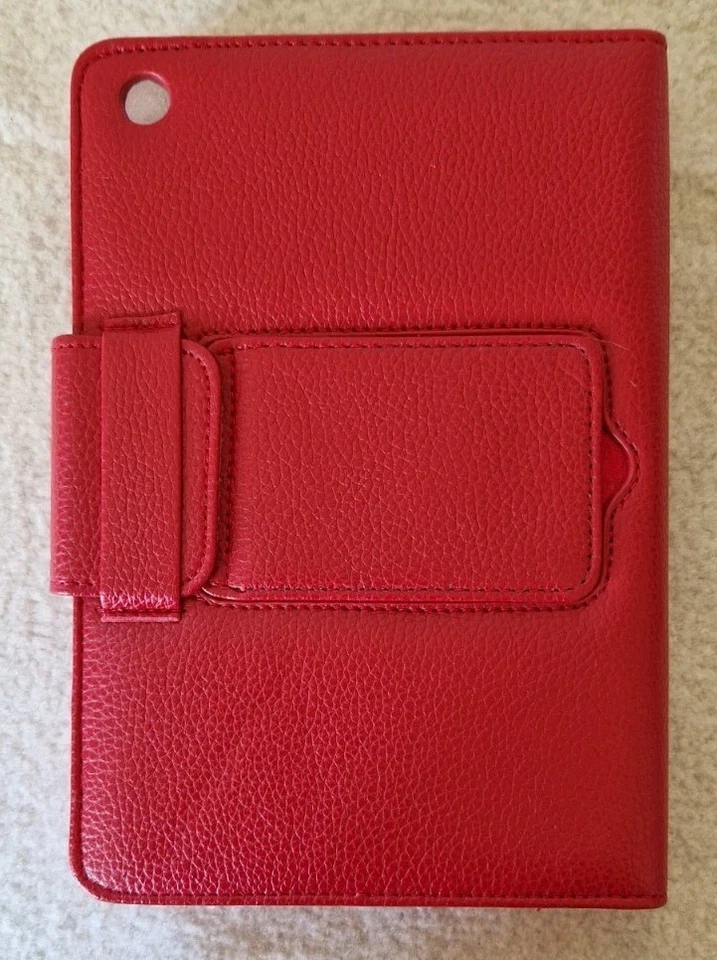RED PU LEATHER BLUETOOTH KEYBOARD CASE FOR IPAD MINI - Image 3 of 4