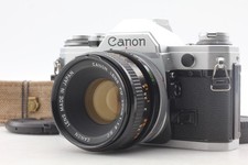 Canon AE-1 Silver w/ FD 50mm F1.8 SC Almost Mint No Squeak SLR Film Camera Japan