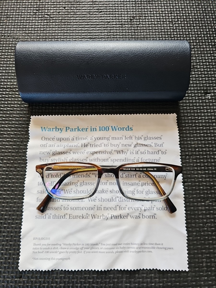 店舗用品 Kiefer Warby Parker Wilkie M 325 Eastern Bluebird Fade Glasses Frame 50