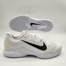 Mens Size 12 Nike Zoom Vapor 12 HC White Black Tennis Shoes FV5552 101