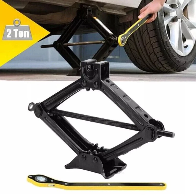 Herramienta de manivela de manivela de gato de tijera de coche de 2 toneladas para/SUV/MPV herramienta de cambio de reparación de neumáticos Foto 3 de 4