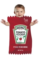 Red Heinz Ketchup Packet Bunting Infant Costume
