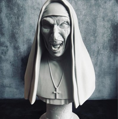 The Nun 2018 3D Printed Bust - Conjuring Horror Fan Art Collectible