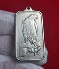 Vintage 1970s PAMP SUISSE PENDANT FALCON 15 Grams .999 Silver Bar Ingot - RARE