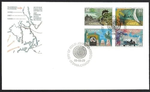 CANADA 1986 EXPLORATION OF CANADA FIRST DAY COVER !! M155
