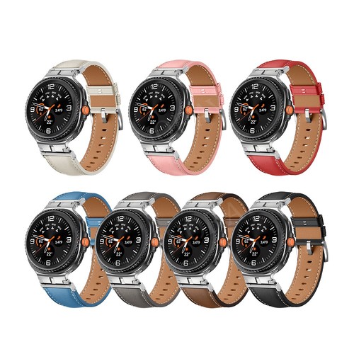 For Samsung Galaxy Watch 8/8 Classic 40/44/46mm Genuine Leather Wrist Band Strap - Picture 2 of 47