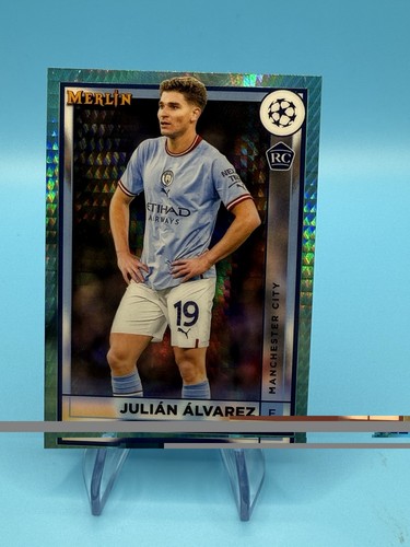 2022-23 Topps Merlin Julian Alvarez #94 RC Aqua Prizm Refractor 🇦🇷 Argentina