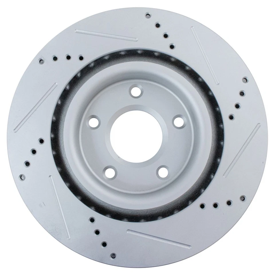 Drilled Brake Rotor Set Fits 2004-2009 Cadillac XLR 2005-2013 Chevrolet Corvette - Image 3 of 4