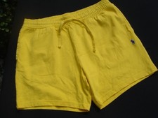 Polo Ralph Lauren Sweat Shorts Mens L Yellow Pull On Comfort Lounge Gym