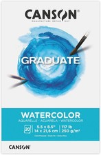 Foldover Watercolor Pad, 5.5x8.5 inch, 20 Sheets, Artist Sketch Paper