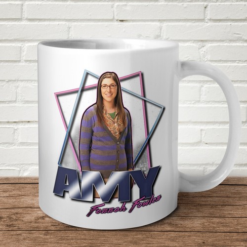 Tazza omaggio Amy Farrah Fowler divertente commedia regalo Big Bang teoria della scienza - Foto 1 di 3