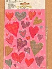 American Greetings Puffy Heart Stickers 1 Sheet 26 Stickers NEW/SEALED lll1