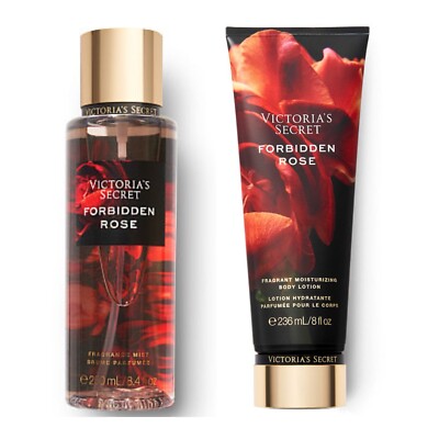 Victoria's Secret FORBIDDEN ROSE Fragrance Mist and Lotion | eBay
