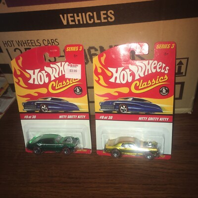 Hot Wheels Classics series 3 #8 NITTY GRITTY KITTY Green & Gold  Mercury Cougar