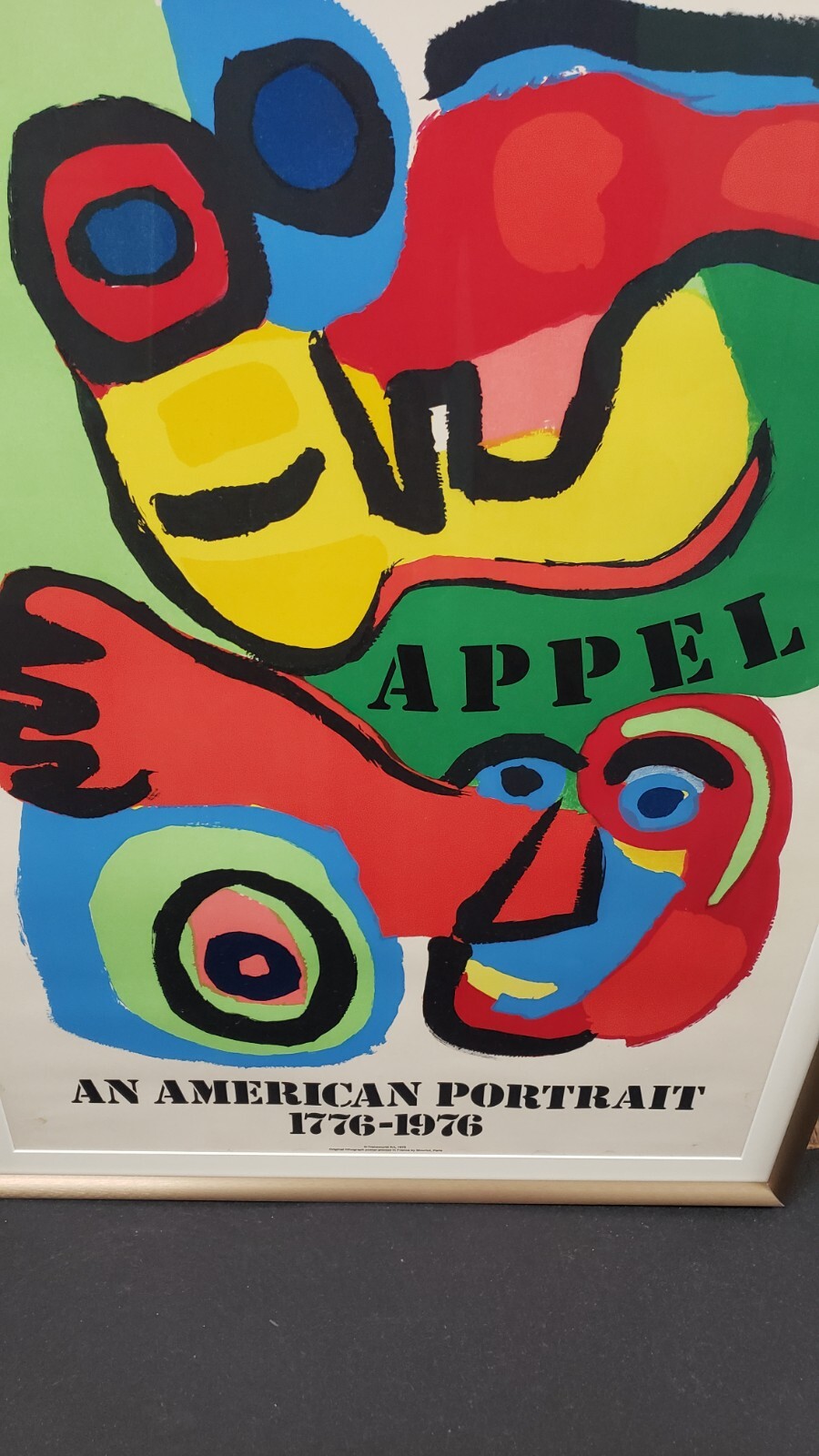 KAREL APPEL RARE VINTAGE 1964 MID CENTURY MODERN FRAMED SILKSCREEN ART PRINT eBay