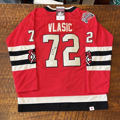 Alex Vlasic Signed Chicago Blackhawks Jersey JSA Coa Autographed