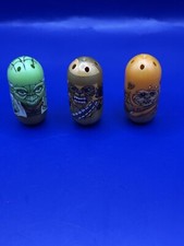  3 Piece Lot - 2010 Mighty Beanz - Star Wars Yoda Ewok Chewbacca