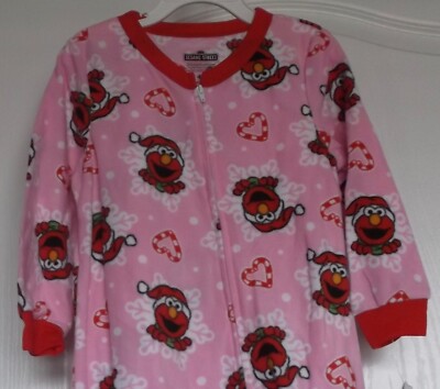 ELMO 5.4キロ 4袋セット 未開封 GIRLS SESAME STREET CHRISTMAS FOOTED PJs - ELMO - SIZE 4T