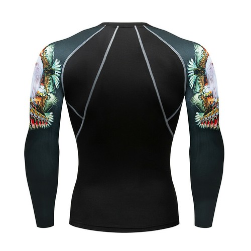 Compression top gym crossfit MMA BJJ Cycling muscle American Eagle high quality - Picture 2 of 3