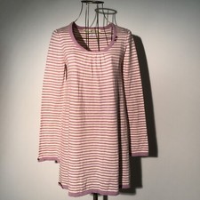 New Project E Vintage Lavender Stripe Tunic Dress SMALL xx Stitching xx A-line
