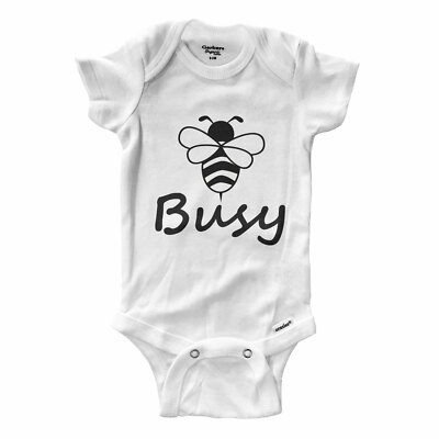Bee Busy Infant One-Piece Bodysuit Clothes Outfit Baby shower Gift Busy bee