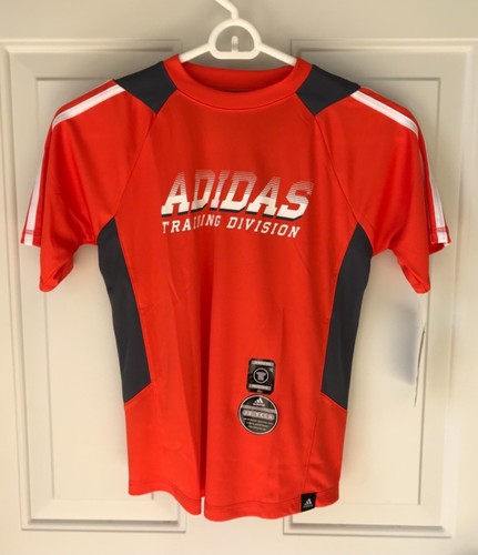 NWT Adidas Lot of (2) Orange, Gray & White; Shorts & Short Sleeve Shirt; Sz S/7X - Picture 2 of 12