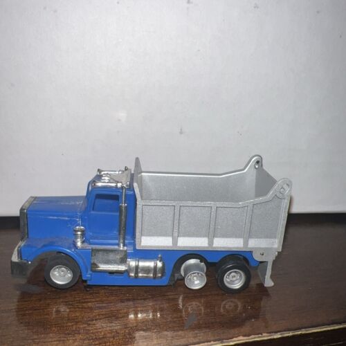 RECONDITIONED TYCO US-1 ELECTRIC TRUCKING BLUE AND SILVER DUMP TRUCK - Foto 1 di 6