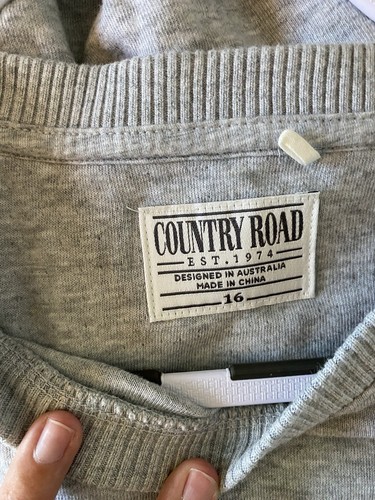 Country Road Kids Grey Top Size 16 - Picture 4 of 5