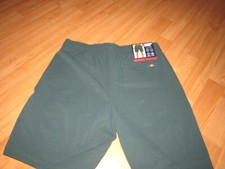 NWT New LANDS' END Men's Medium Swim Shorts Bathing Suit Green UPF 50 Lined Pkts