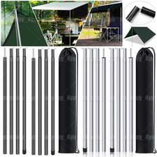 2PCS Adjustable Tent Tarp Poles Universal Telescopic Camping Awning Canopy Poles