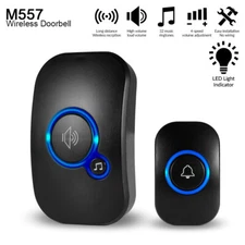 Wireless Doorbell Chime Plugin Receiver Long Range AC110-240 32 music Doorbell