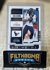 C.J. Stroud 2023 Panini Contenders Football Rookie Season Ticket RC Texans #40