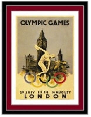 Nice 2012 London Dated London 1948 Olympic Games Mark Historic Pin