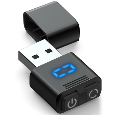 Vaydeer USB Mouse Jiggler Tiny Undetectable Mouse Mover with Separate Mode and O