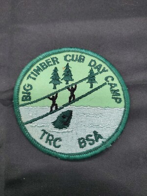 BSA Big Timber Cub Day Camp Patch TRC 1980 Boy Scouts Of America