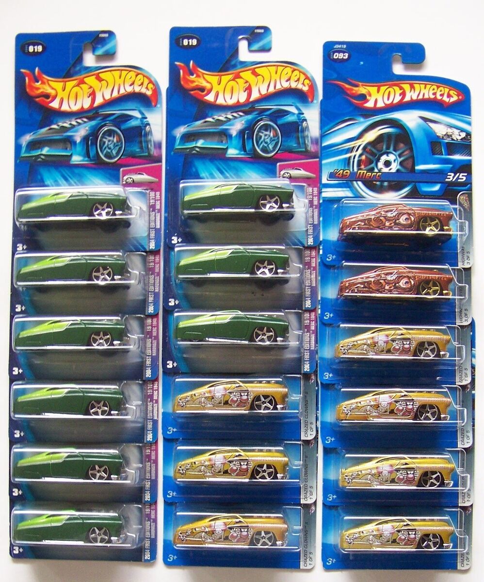 Hot Wheels 1949 Merc '04 19 '06 93 Lot of 18 | eBay